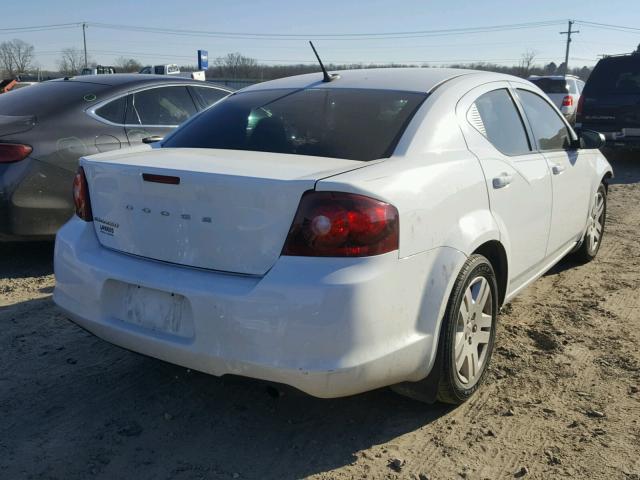 1C3CDZAB8EN133819 - 2014 DODGE AVENGER SE WHITE photo 4