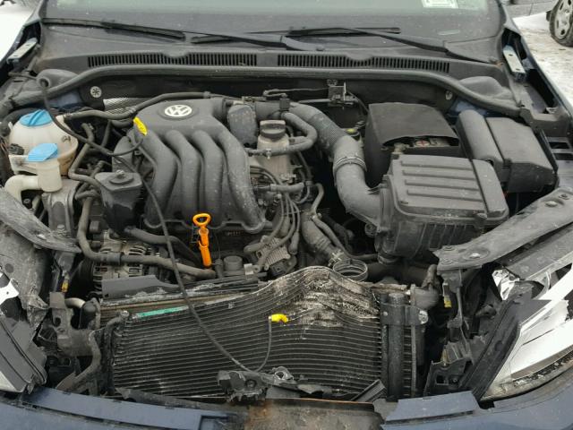 3VW1K7AJ1BM325316 - 2011 VOLKSWAGEN JETTA BASE BLUE photo 7