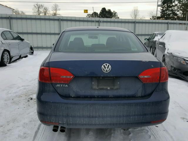 3VW1K7AJ1BM325316 - 2011 VOLKSWAGEN JETTA BASE BLUE photo 9