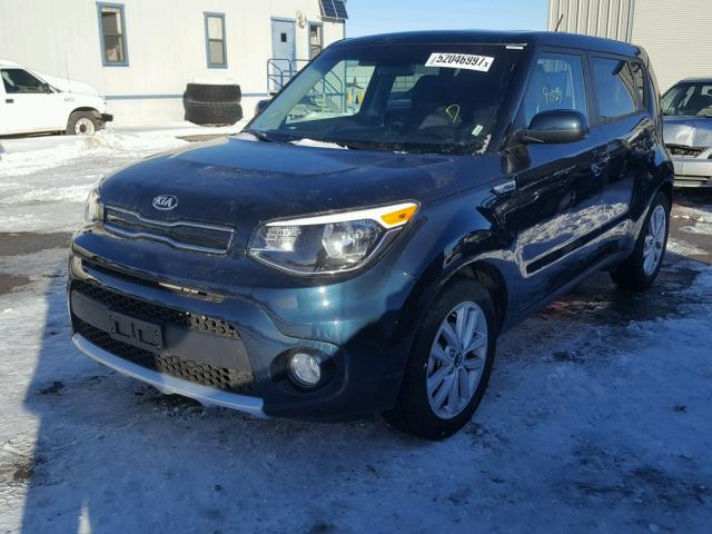 KNDJP3A59J7525594 - 2018 KIA SOUL + BLUE photo 2