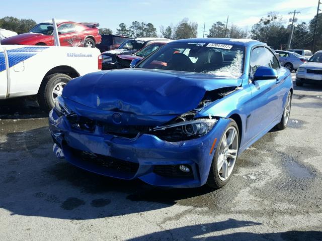 WBA4T9C52H5A14713 - 2017 BMW 440I BLUE photo 2