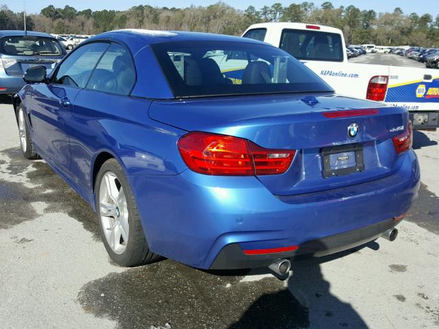 WBA4T9C52H5A14713 - 2017 BMW 440I BLUE photo 3