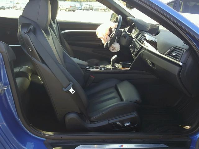 WBA4T9C52H5A14713 - 2017 BMW 440I BLUE photo 5