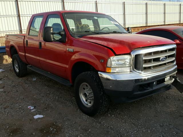 1FTNW21S32EA13749 - 2002 FORD F250 SUPER RED photo 1