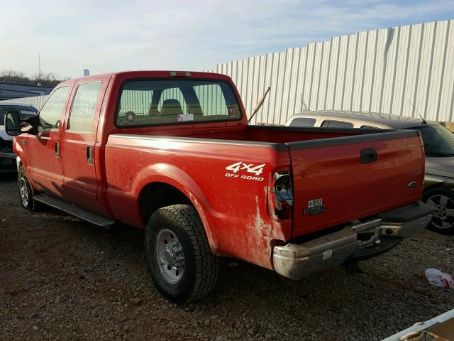 1FTNW21S32EA13749 - 2002 FORD F250 SUPER RED photo 3