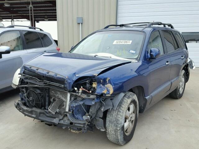 KM8SC13E26U090438 - 2006 HYUNDAI SANTA FE G BLUE photo 2