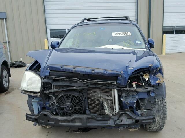 KM8SC13E26U090438 - 2006 HYUNDAI SANTA FE G BLUE photo 9