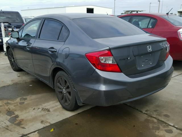 19XFB2F85CE348725 - 2012 HONDA CIVIC EX გრაფიტი ფოტო 3
