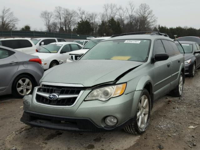 4S4BP61C297348432 - 2009 SUBARU OUTBACK 2. GREEN photo 2