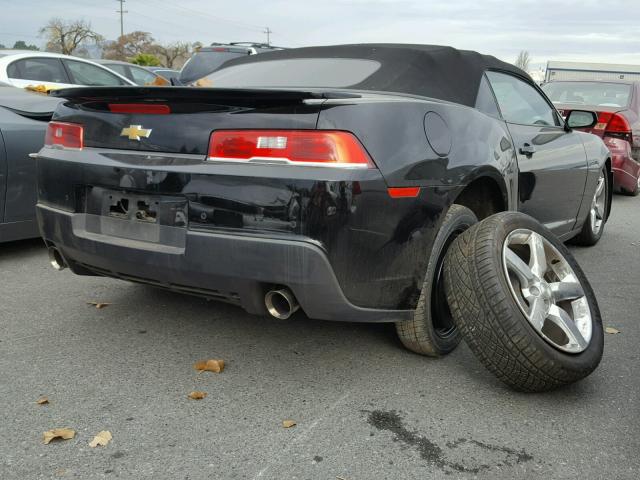 2G1FB3D39E9306940 - 2014 CHEVROLET CAMARO LT BLACK photo 4