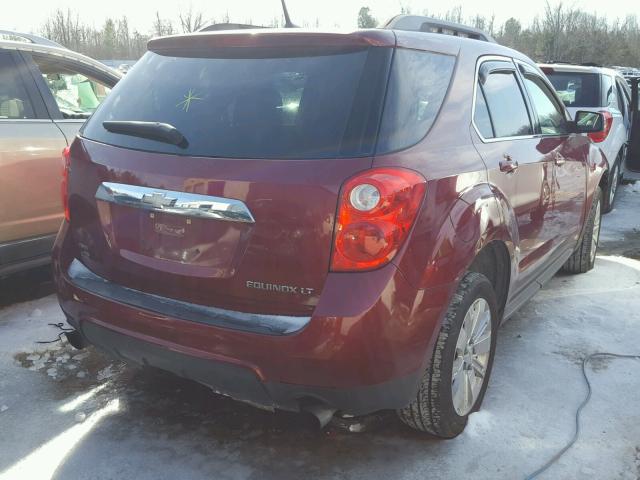 2CNFLNEY7A6370346 - 2010 CHEVROLET EQUINOX LT MAROON photo 4