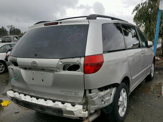 5TDBA22C64S010687 - 2004 TOYOTA SIENNA XLE SILVER photo 4