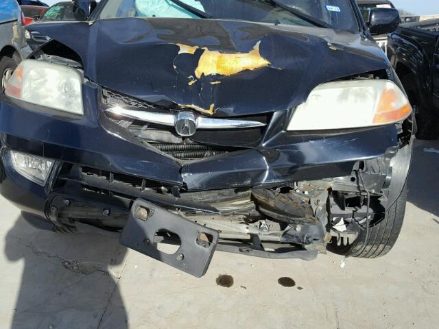 2HNYD18232H512654 - 2002 ACURA MDX BLACK photo 9