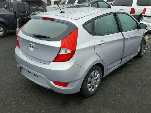 KMHCT5AE6HU343374 - 2017 HYUNDAI ACCENT SE GRAY photo 4