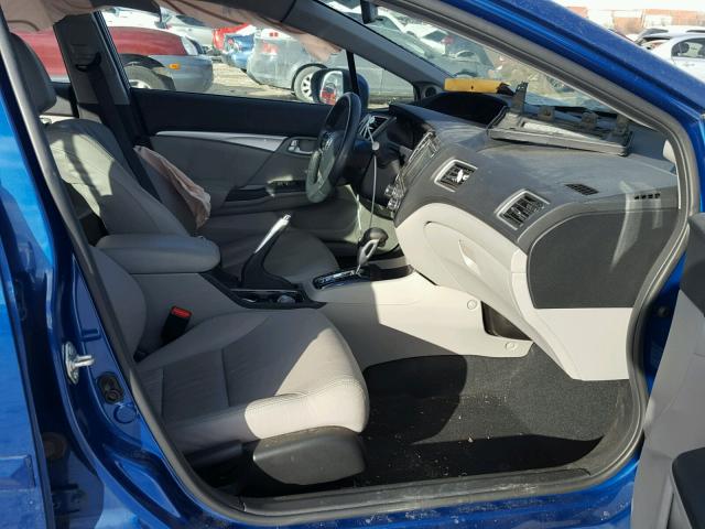 2HGFB2F97EH544392 - 2014 HONDA CIVIC EXL 蓝色 照片 5