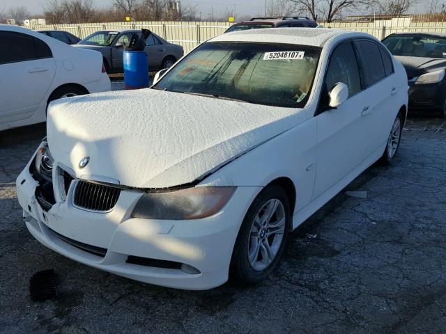 WBAVC93548K041785 - 2008 BMW 328 XI WHITE photo 2