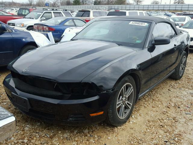 1ZVBP8EN0A5164969 - 2010 FORD MUSTANG BLACK photo 2