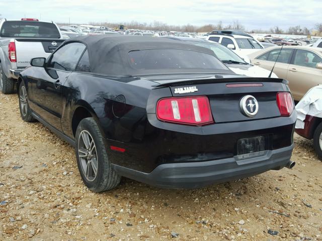 1ZVBP8EN0A5164969 - 2010 FORD MUSTANG BLACK photo 3