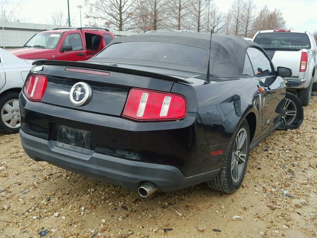 1ZVBP8EN0A5164969 - 2010 FORD MUSTANG BLACK photo 4