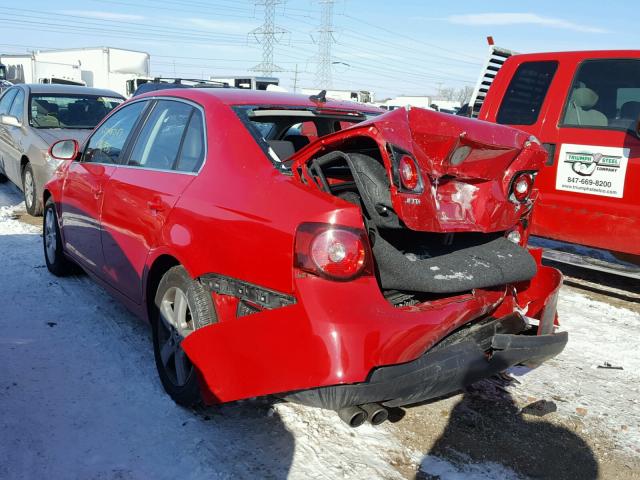 3VWRM71K39M005642 - 2009 VOLKSWAGEN JETTA SE RED photo 3