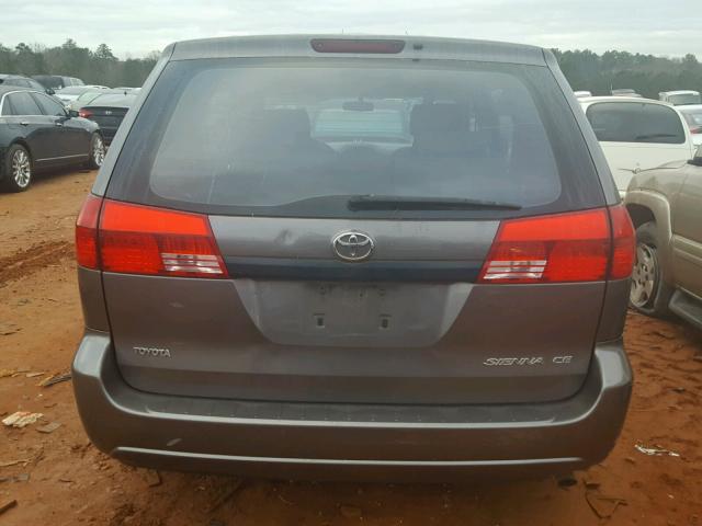 5TDZA23C04S003408 - 2004 TOYOTA SIENNA CE GRAY photo 9