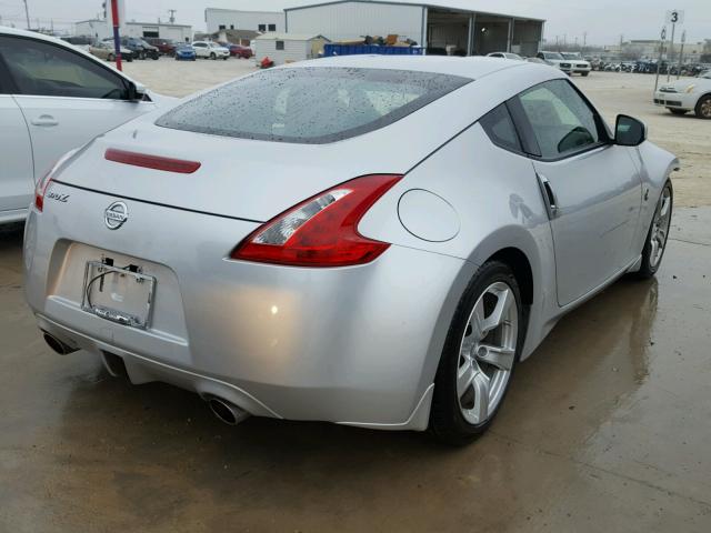 JN1AZ4EHXAM506528 - 2010 NISSAN 370Z SILVER photo 4