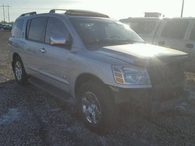 5N1AA08C77N707749 - 2007 NISSAN ARMADA SE SILVER photo 1