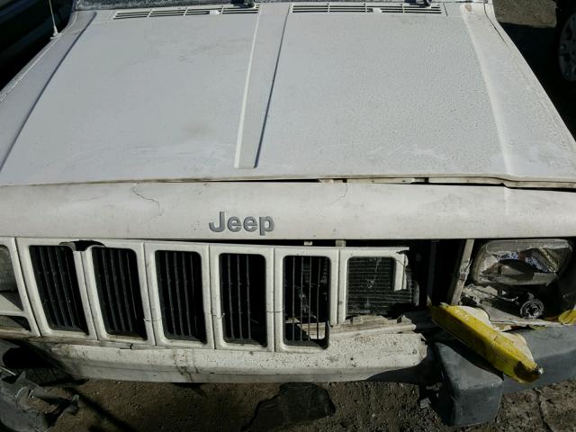 1J4FT48S21L521990 - 2001 JEEP CHEROKEE S WHITE photo 7