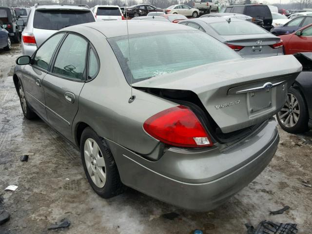 1FAFP52UX2A217318 - 2002 FORD TAURUS LX GOLD photo 3