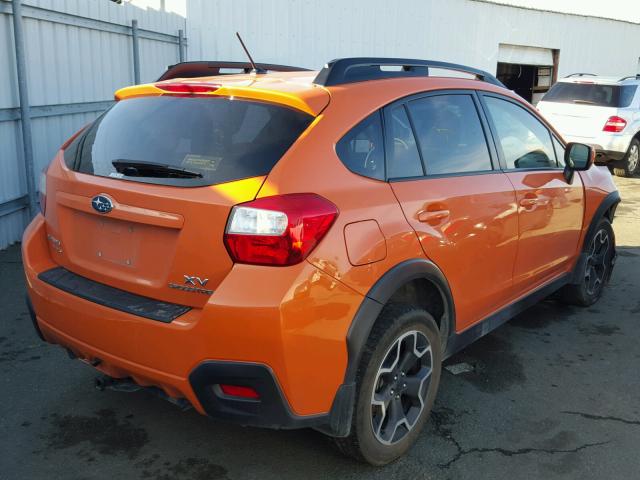 JF2GPACCXD2859355 - 2013 SUBARU XV CROSSTR ORANGE photo 4