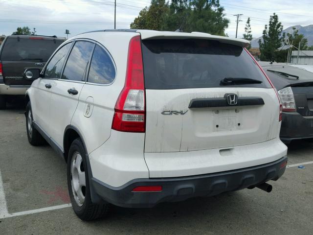 JHLRE38318C012230 - 2008 HONDA CR-V LX WHITE photo 3