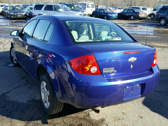 1G1AK55F577320451 - 2007 CHEVROLET COBALT LS BLUE photo 3