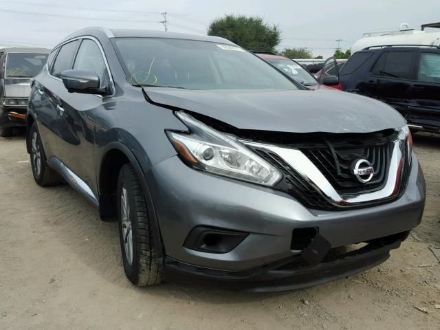 5N1AZ2MG3FN270215 - 2015 NISSAN MURANO S GRAY photo 1