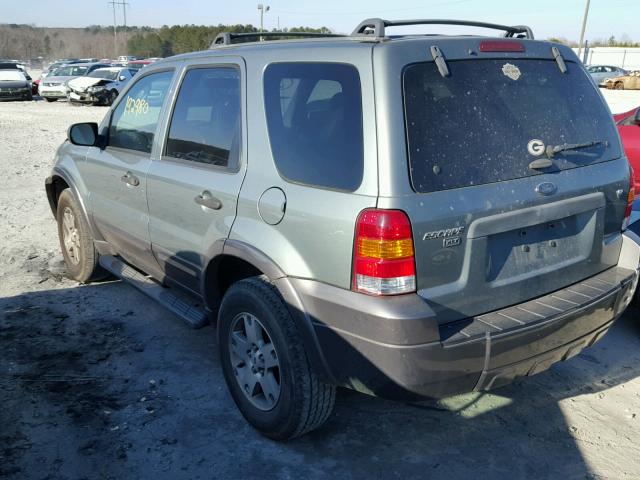 1FMYU03185KC71276 - 2005 FORD ESCAPE XLT GREEN photo 3