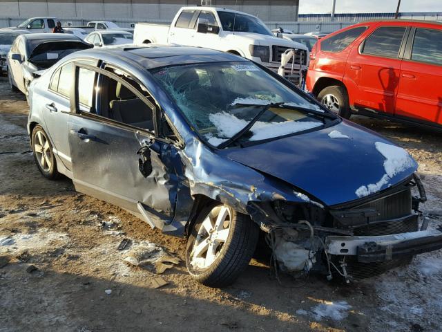 1HGFA16847L064871 - 2007 HONDA CIVIC EX BLUE photo 1