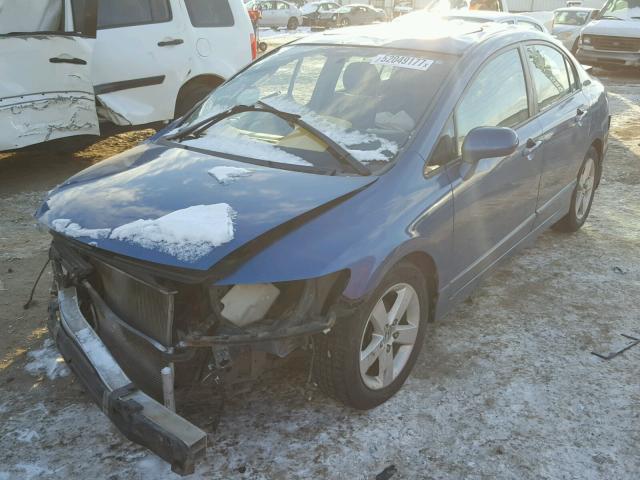 1HGFA16847L064871 - 2007 HONDA CIVIC EX BLUE photo 2