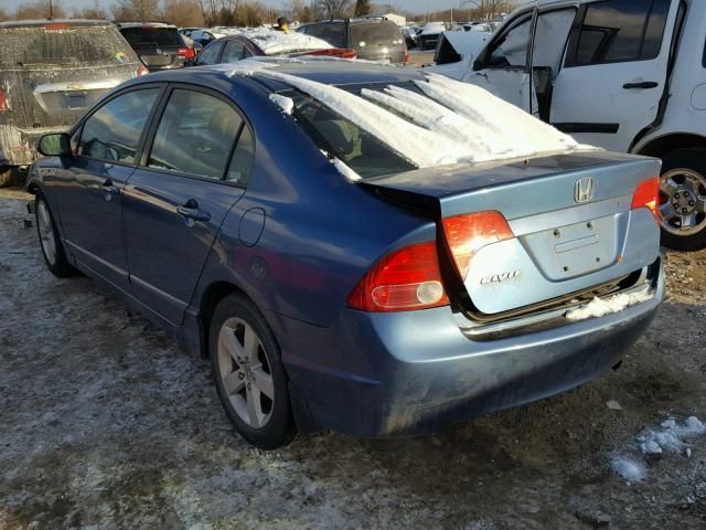 1HGFA16847L064871 - 2007 HONDA CIVIC EX 蓝色 照片 3
