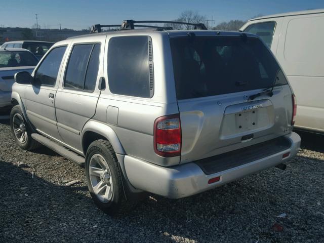 JN8DR09Y23W824202 - 2003 NISSAN PATHFINDER SILVER photo 3