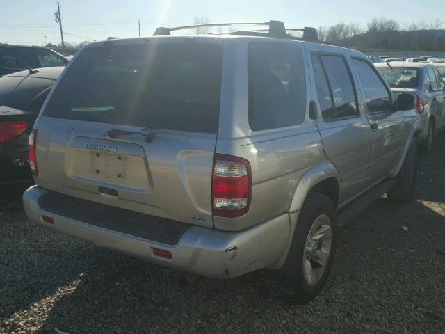 JN8DR09Y23W824202 - 2003 NISSAN PATHFINDER SILVER photo 4