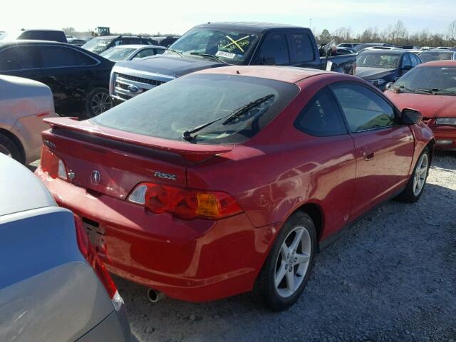 JH4DC54854S014667 - 2004 ACURA RSX RED photo 4