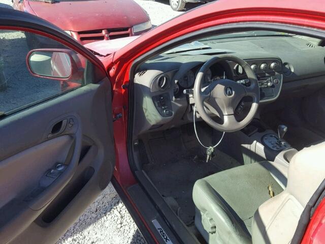 JH4DC54854S014667 - 2004 ACURA RSX RED photo 9