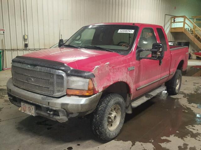 1FTNX21F7XEA75033 - 1999 FORD F250 SUPER RED photo 2