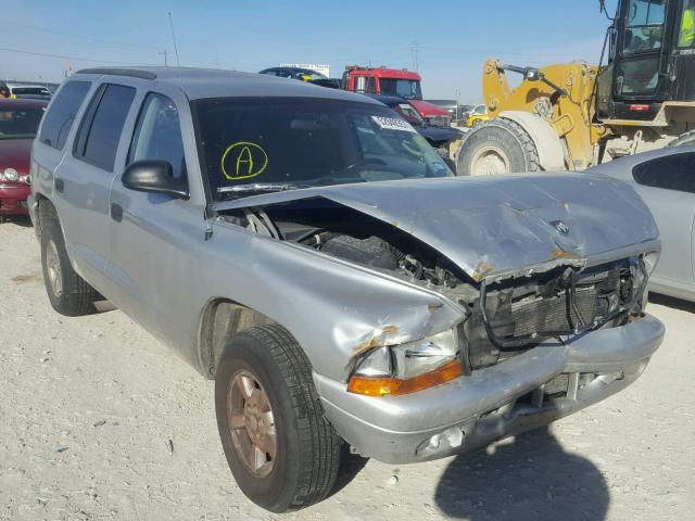 1B4HR38N52F100957 - 2002 DODGE DURANGO SP SILVER photo 1