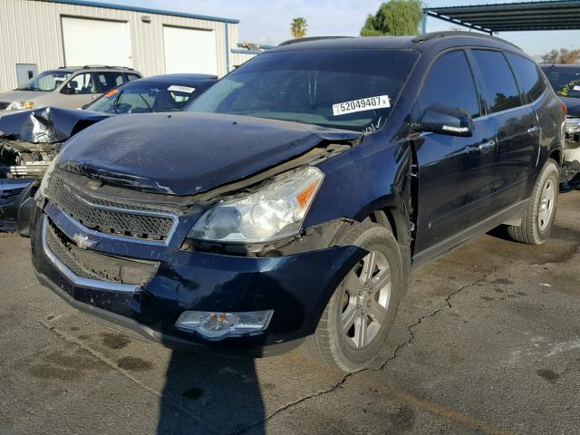 1GNLVGED7AS125402 - 2010 CHEVROLET TRAVERSE L BLACK photo 2