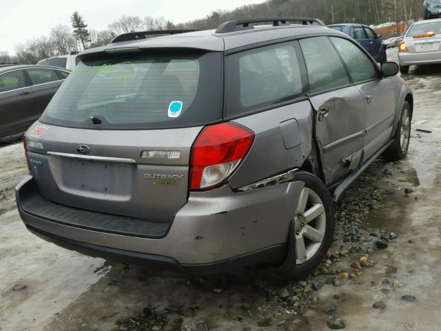 4S4BP62C787365434 - 2008 SUBARU OUTBACK 2. GRAY photo 4