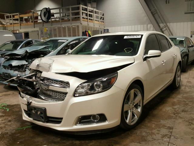 1G11J5SX3DF332390 - 2013 CHEVROLET MALIBU LTZ WHITE photo 2