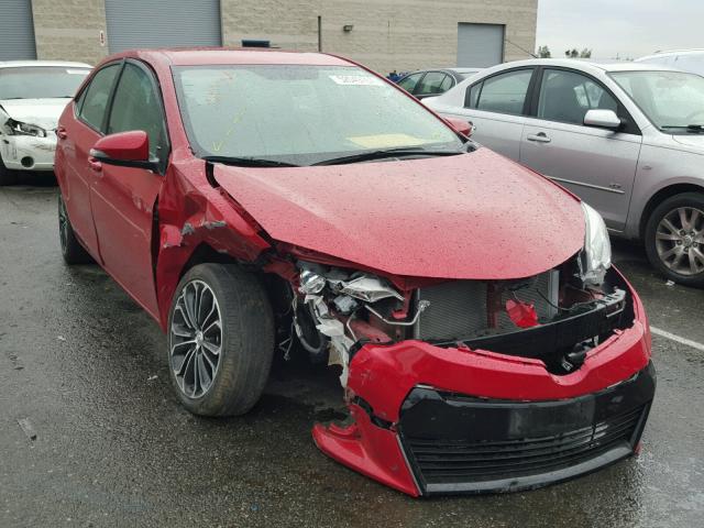 5YFBURHE8GP479690 - 2016 TOYOTA COROLLA L RED photo 1