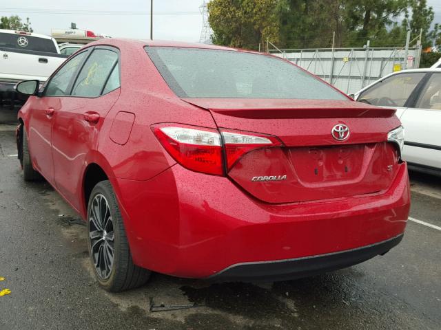 5YFBURHE8GP479690 - 2016 TOYOTA COROLLA L RED photo 3