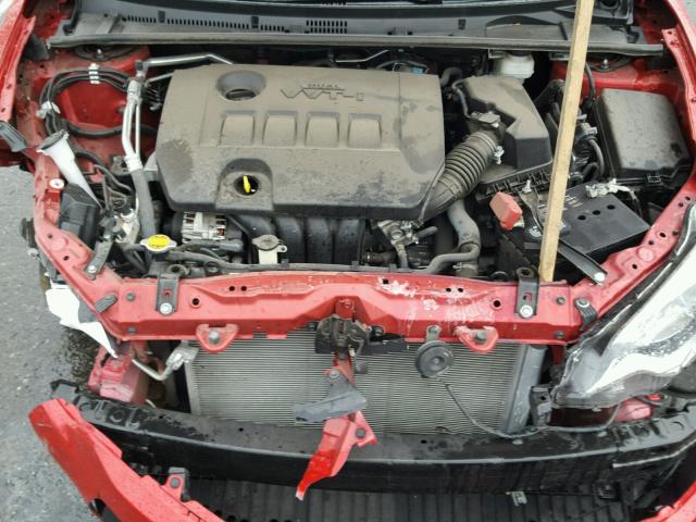 5YFBURHE8GP479690 - 2016 TOYOTA COROLLA L RED photo 7