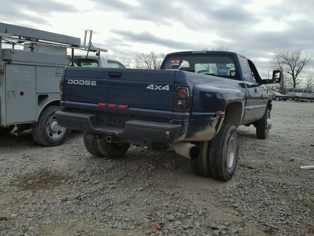 3B7MF33C92M292674 - 2002 DODGE RAM 3500 BLUE photo 4